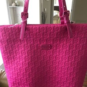 Pink Michael Kors tote bag!